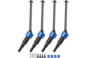 Raflot Steel CVD Drive Shaft Front Rear CVD Driveshaft with Aluminum 7075 Wheel Hex Upgrade Parts for Arrma 1/18 Granite Grom Typhon Grom Mega 380 Upgrade Parts