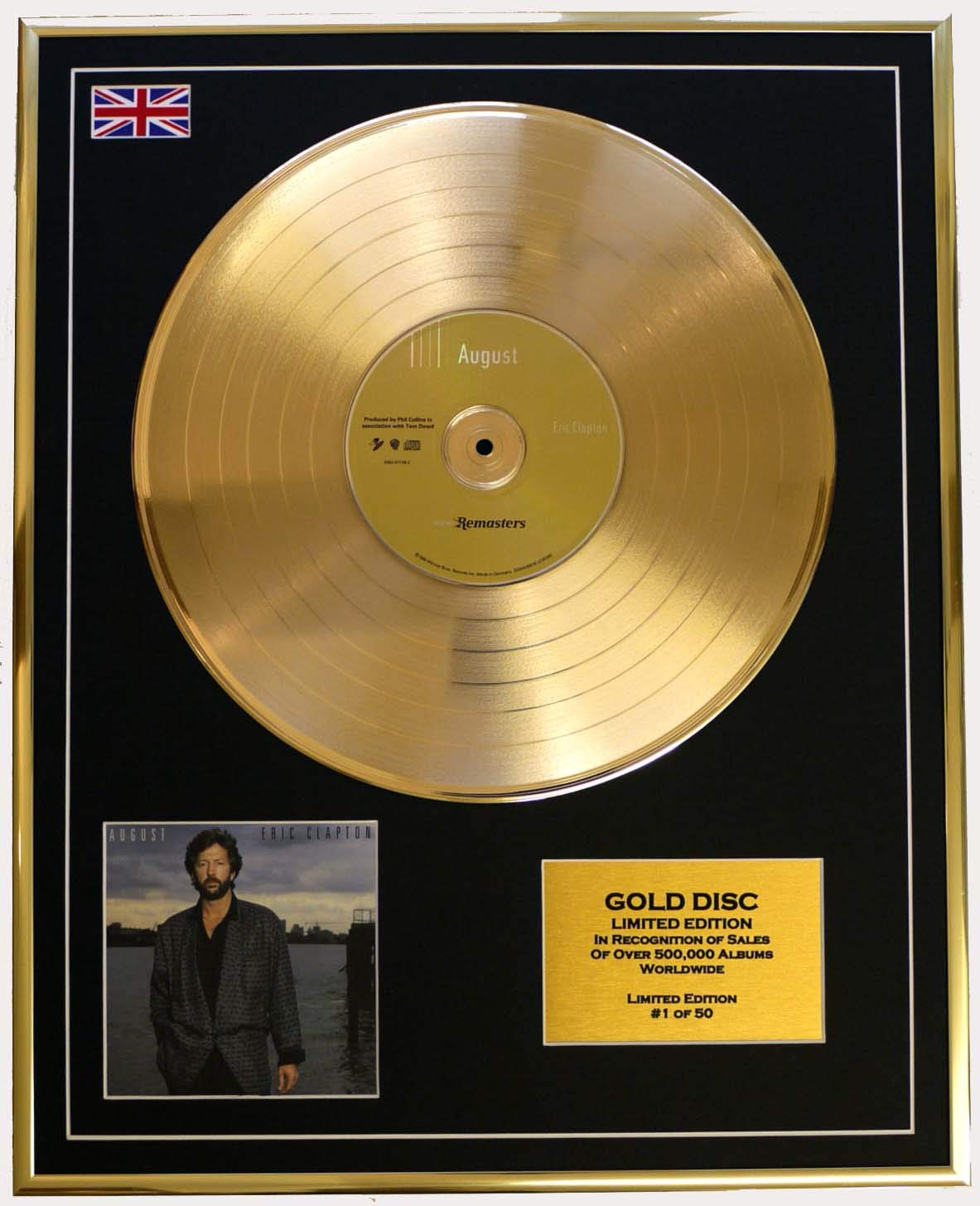 ERIC CLAPTON/Cd Gold Disc Record Limited Edition/AUGUST