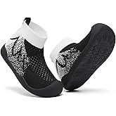 TODDLLUBY Toddler Socks Wrestling Shoes - Barefoot Wide Last Sports Shoes with Arch Support for Children Aged 2-8, Non Slip Sole and Reinforced Toe, Machine Washable