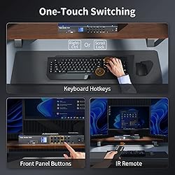 TESmart USB 3.0 HDMI KVM Switch 3 Monitors 4