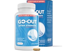 Mt. Angel Vitamins Go Out - Extra Strength Support - Uric Acid Balance with Tart Cherry, Celery Seed, Turmeric - Non-GMO, Gluten-Free - 60 Caps