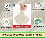SAMSTEX 2 Seater Sofa Cover Cream 1-Piece Stretch Non Slip 57-70 inch view 4
