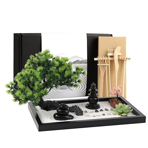 Wooden Zen Garden Accessories Set