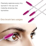 ZHIYE 50 Pcs Eyelash Mascara Brushes Wands Applicator Eyebrow Brush Kit view 2