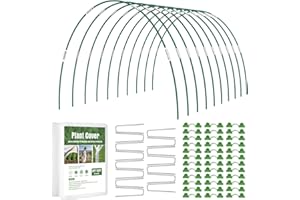 Winpull Plant Covers Freeze Protection 10Ft x 30Ft Floating Row Cover with 10Pcs Garden Hoops, Frost Cloth Blankets Plant Covers for Winter Plant Cover for Winter Frost Sun Pest Protection