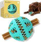 PawsOnly Interactive Treat Dispenser Ball Large Blue Dog Toy Puzzle Feeder
