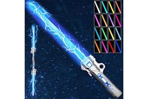 NizHome Lightsaber, 16 Color Changing Retractable Light Saber with FX Sound & USB C Charging Cable, 3Modes Rechargeable Light Swords for Kids Dress Up Party Xmas Gifts