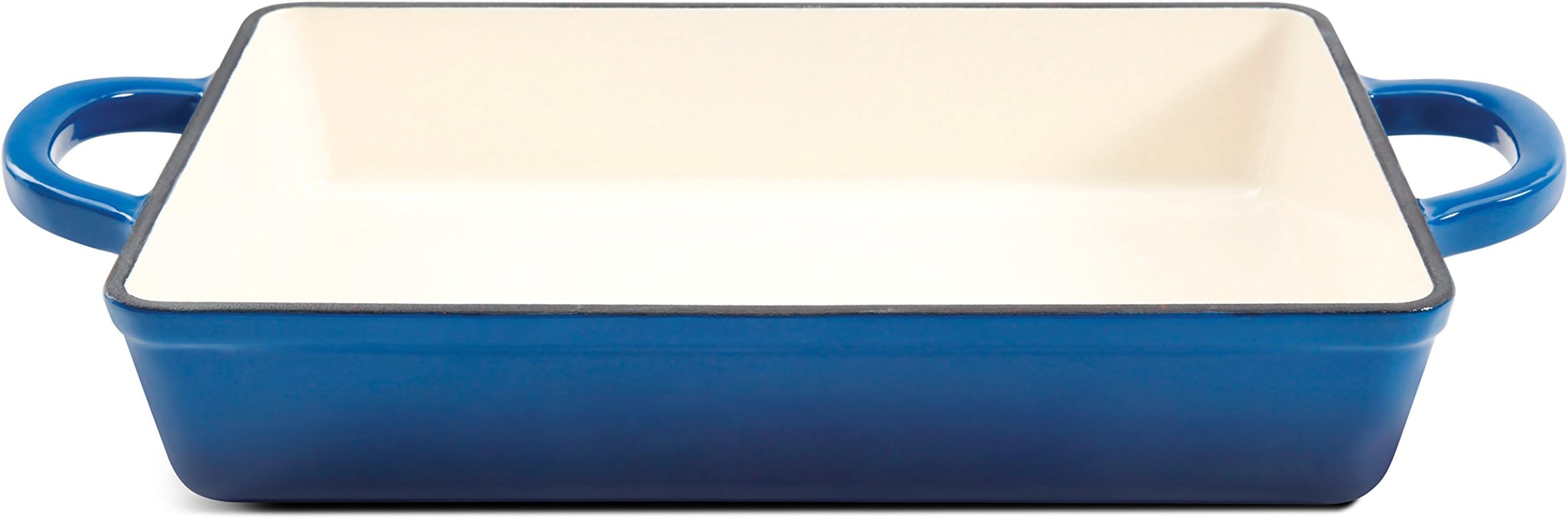 Crock Pot Artisan Enameled Cast Iron 13-Inch Lasagna Pan, Sapphire Blue