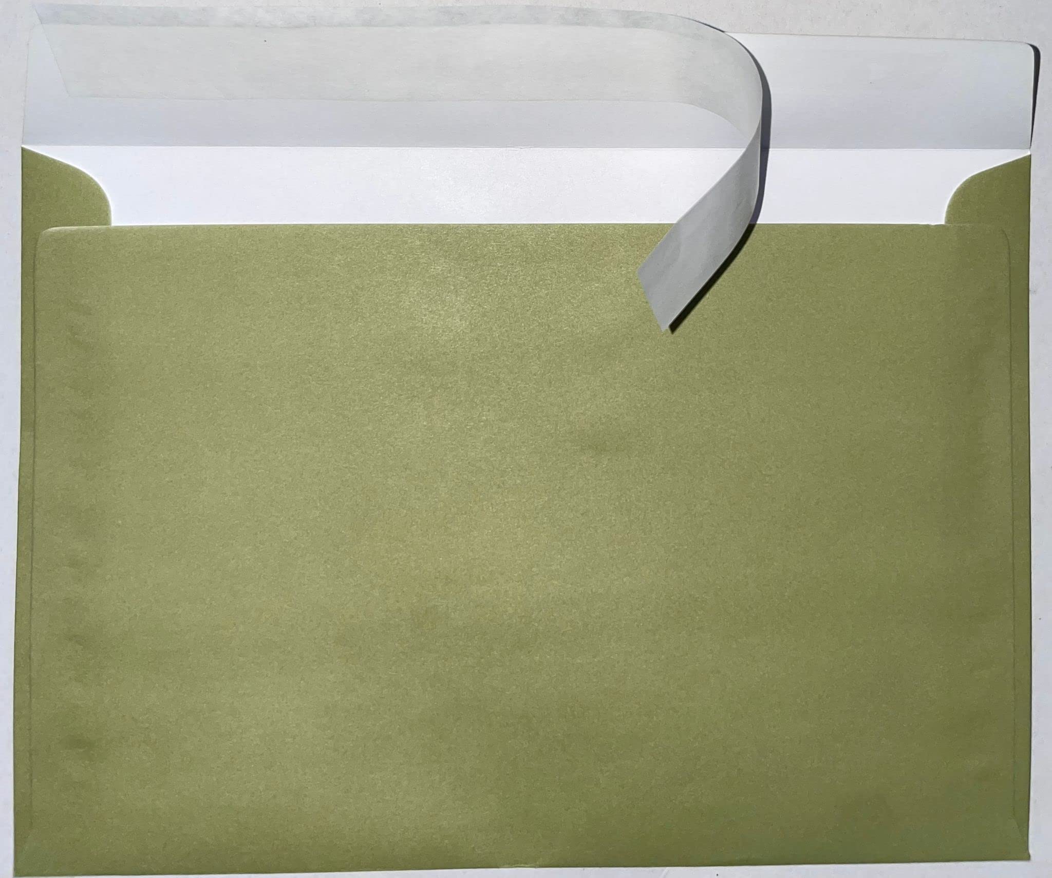 C5 Coloured Envelopes for A5 Greeting Cards Peel and Seal Wallet Envelopes Wedding Invitation Crafts Office 162x229mm- Pack of 25 envelopes (Olive Green P&S)
