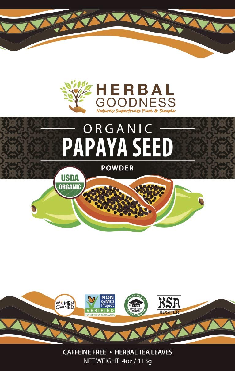 Papaya Seed Powder 100 Pure USDA Organic NonGMO Verified Kosher