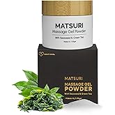 Japanese Nuru Massage Gel Powder 40g | Formulated with Natural Seaweed & Green Tea | Made in Japan | Paraben, & Glycerine Free | Fragrance-Free | Makes 1.05 gal/ 4L | Vegan | Matsuri