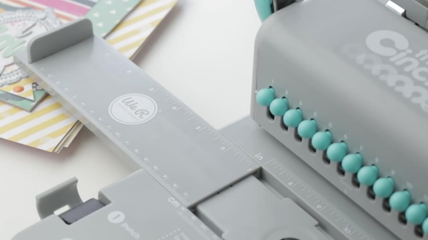 The Cinch Book Binding Machine, Version 2 by We R Memory Keepers | Teal and Gray : Bookbinding Tools : Office Products