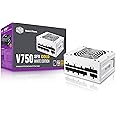 Cooler Master V750 SFX Gold White ATX ITX Full Modular Power Supply, ATX 3.1 90° 12VHPWR450W PCIe 5.1, 750W 80Plus Gold, Supports RTX 5070 TiRX 9070 XT, Customized Cable, 100mm3.9", Quiet, 10-Year