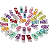 VTECHOLOGY 100Pcs Sewing Clips, Multipurpose Fabric Clips,Quilting Clip Assorted Colors Fabric Clip for Sewing Supplies Quilt
