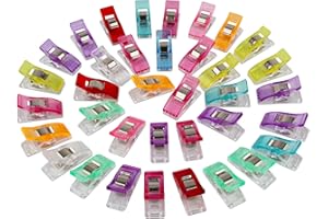 VTECHOLOGY 100Pcs Sewing Clips, Multipurpose Fabric Clips,Quilting Clip Assorted Colors Fabric Clip for Sewing Supplies Quilt
