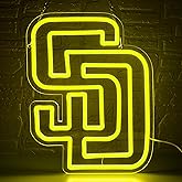 Baseball Neon Sign for Wall Decor Baseball Team Neon Light for Man Cave Dimmable Led Sign for Bedroom Pary Garage Dorm Club Bar Birthday Gifts for Fans 5V USB Powered Size 14.1 * 11IN(ZYLD266)
