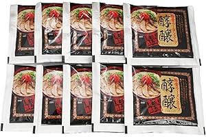 Japanese Noodles Tonkotsu Ramen Concentration Pork Bone Soup, 1-Pounds, 10 Packs