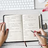 WEMATE Password Book with Lock Alphabetical Tabs 600+ Spaces Black view 8