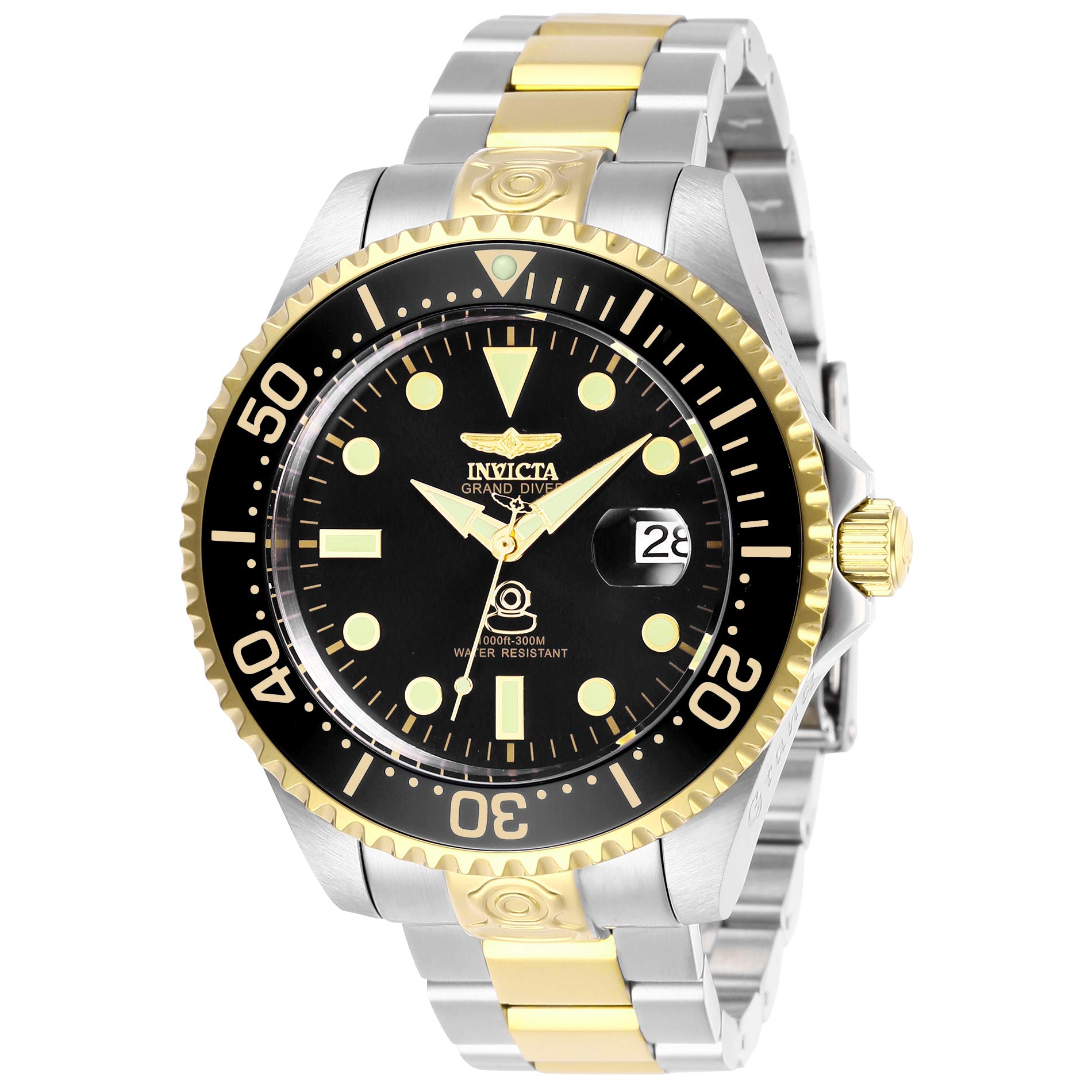 Invicta Grand Diver 27614 Men's Watch - Waterproof - Analogue - Automatic Movement - stainless steel with Black dial - 47mm