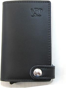 Vip Star Schwarz Geldborse Portafoglio Wallet Leather Con Clip Portatessere Banconote Monete Con Protezione Rfid Amazon De Koffer Rucksacke Taschen