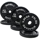 BalanceFrom Cast Iron Olympic 2-Inch Plate Weight Plate for Strength Training, Weightlifting and Crossfit, Multiple Packages