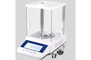 RUISHAN 220g x 0.1mg Lab Analytical Balance Scale 0.0001g High Accuracy Electronic Scientific Scale for Laboratory, Pharmacy, Jewelry Store, Schools, Chemical Plant and so on (External Calibration)