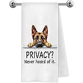 Trenstise Funny German Shepherd Dog Bathroom Hand Towels, German Shepherd Gifts for Women Men, Dog Lover Mom Dad Gifts Decorative Hand Towels for Bathroom Washroom Toilet Restroom, 16x24 Inch