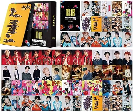 Amazon Co Jp Glorwefy Kpop 人気韓流グッズ Nct 127 Lomoカード ロモ トレジャーカード はがき 装飾 グリーティングカード メッセージカード ミニ ログ アルバム ポスター写真 クラフト紙 収納ボックス付き 54枚セット 応援グッズ ホビー