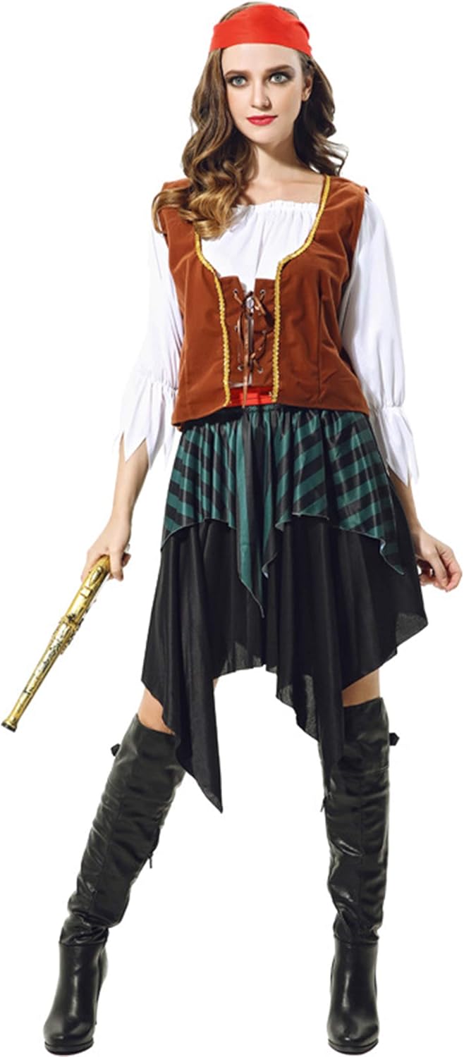 Te Fiti 海賊 ディズニー ハロウィン クリスマス コスプレ 衣装 大人 パイレーツ コスプレ 衣装 ハロウィン 仮装 女の子 160 175cm コスプレ 仮装 通販 Amazon