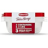Rubbermaid TakeAlongs Food Storage Container, 5 Cup, Red