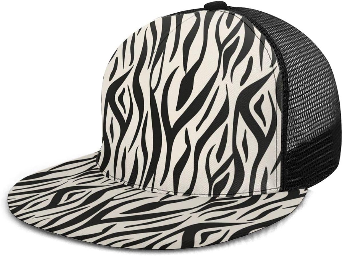 Mesh Back Trucker Hats Animal Print Zebra Special Adjustable Baseball