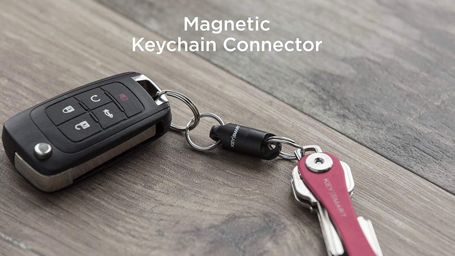 KeySmart MagConnect - Quick, Secure Key Attachment to Bag, Purse & Belt - Easy Access to Keys (3 Pack, Black): Office Products