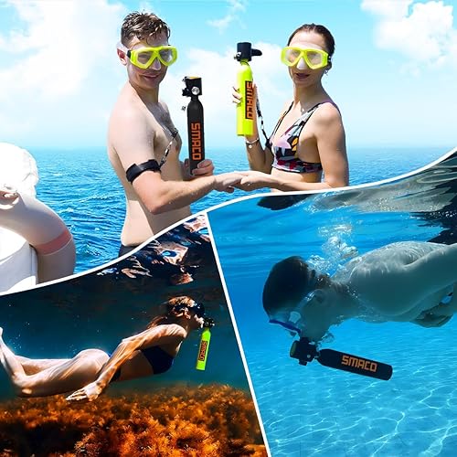 SMACO S300 Plus Mini Scuba Tank Reusable Portable Diving