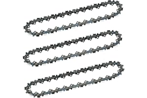3-Pack 6 Inch Double-Teeth Saw Chains for Milwaukee 2527-20 M12 Hatchet, Oregon R28, 043" Gauge, 28 Drive Links, 3/8" LP Pitc