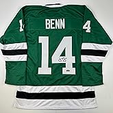 Facsimile Autographed Jamie Benn Dallas Green Reprint Laser Auto Hockey Jersey Size Men's XL