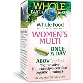 Natural Factors Whole Earth &amp; SEA Women's Once A Day MULTIVITAMIN &amp; Mineral, 60 Vegetarian Capsules