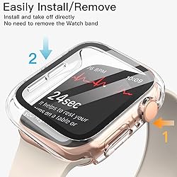 JETech Case with Screen Protector for Apple Watch
