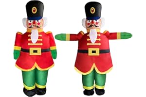 EEkiiqi Christmas Inflatable Costume Halloween Costume Fancy Dress Jumpsuit for Halloween Party/Christmas Decoration