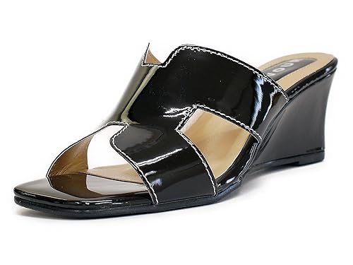 Amazon Antelope ミュール サンダル ウェッジソール エナメル T