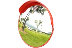 JFIYETH 24inch Convex Mirror,Security Blind Spot Mirror,160° Adjustable Wide Angle View,Traffic Mirror for Garage,Driveway,Warehouse,Parking or Traffic Safety(Supports Indoor and Outdoor)