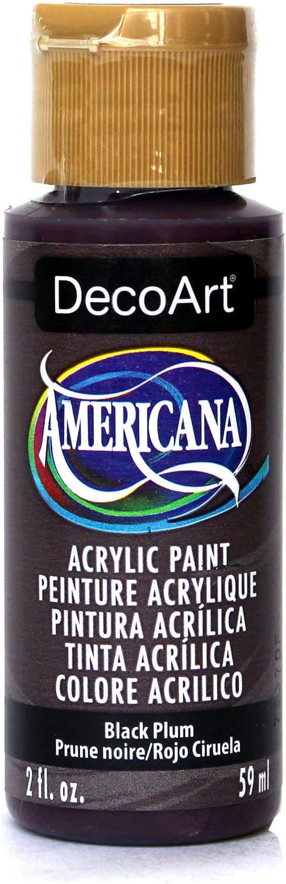 DecoArt Americana Acrylic Paint, 2Ounce, Black Plum