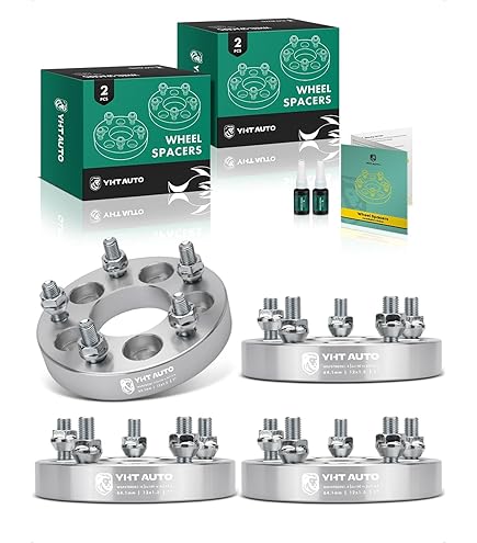 YHTAUTO 1" Wheel Adapters 5x100 To 5x114.3mm | 64.1mm Bore | Fit For Buick, Chevy, Toyota, Dodge & More (2-Pack)
