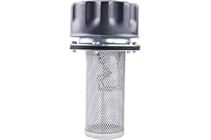 Chamixx 25CFM 720 LPM Flange Hydraulic Cylinder Vent Tank Breather Cap FSB-25 Compatible With 40 Micron Filtration 6 Hole Chr
