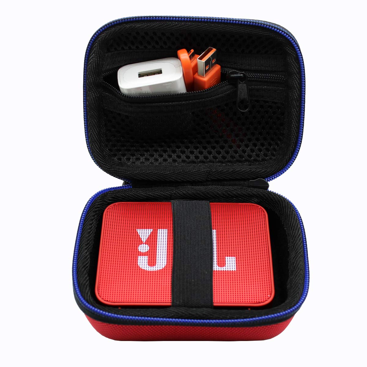 Travel Case for JBL GO/GO2 Portable Wireless Bluetooth Speaker Hard Storage Bag by GUBEE (Red)