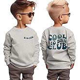 BOUTIKOME Big Brother Sweatshirt Toddler Baby Boy Cool Big Bro Club Shirts Announcement Pullover Long Sleeve Fall Tops