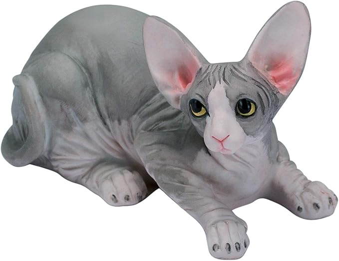 Willis Judd Sphynx Figurine De Chat Sans Poil Peinte A La Main 4 3 Statues Ameublement Et Decoration