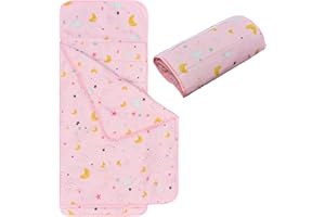 SUPERYO Toddler Nap Mat with Pillow and Blanket - Nap Mat for Kindergarten Boys Girls - Kids Sleeping Mat for Preschool,Dayca