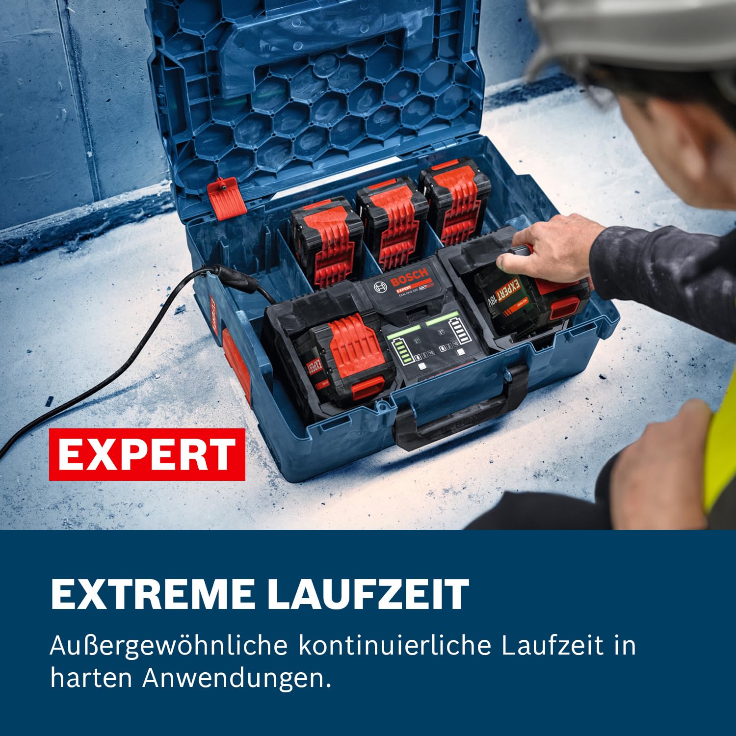 Bosch EXPERT 18V System Hochleistungs-Akku-Twinpack 2x EXBA18V-80 3