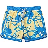 SURF CUZ Boys Swim Trunks Retro Toddler Boy Swimsuit Shorts Quick Dry Swimming Trunks Bathing Suit