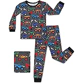 babee Reshinee Bamboo Viscose Toddler Pajamas Boys Girls Baby 12M-8Y Pjs Sets Kids Snug fit 2pcs Long-Sleeve Sleepwear